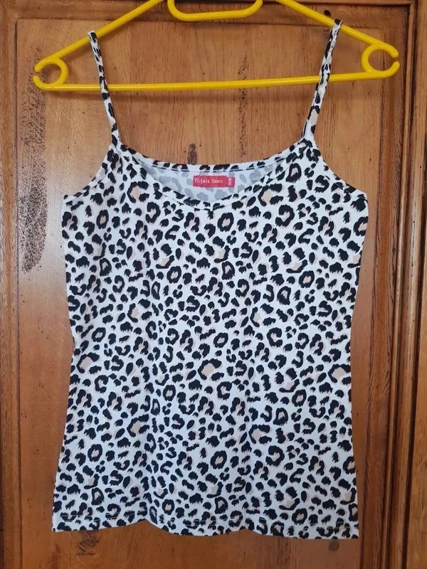 New animal print tank top size 38/40 brand tissaia – photo 5